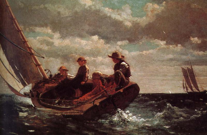 Winslow Homer Wind sail Germany oil painting art